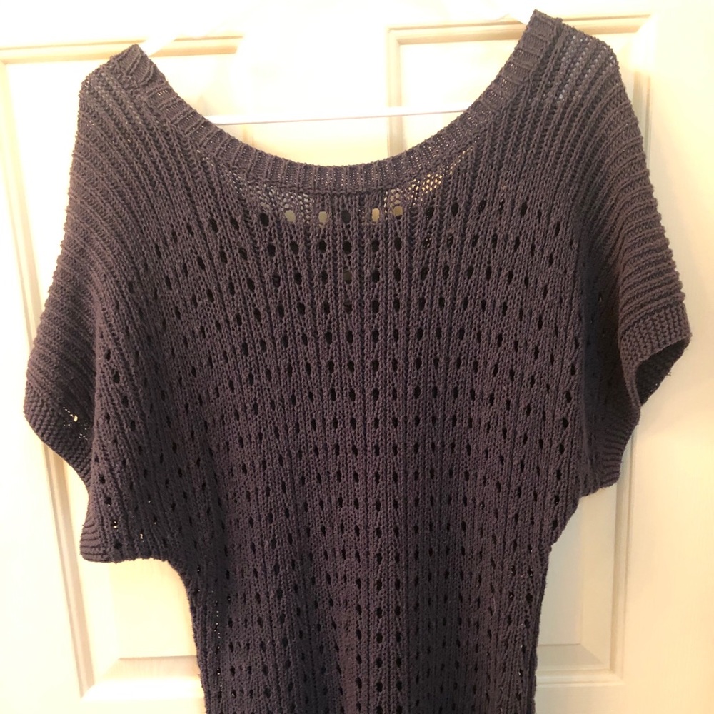 BANANA REPUBLIC navy fisherman knit sweater